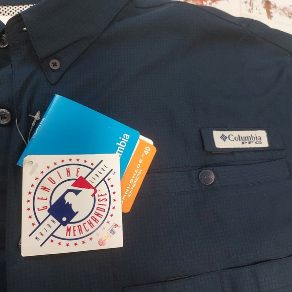 Columbia PFG brewer logo short sleeve fishing shirt - Picture 2 of 6